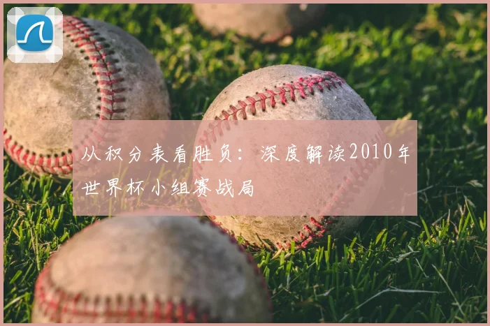 从积分表看胜负：深度解读2010年世界杯小组赛战局