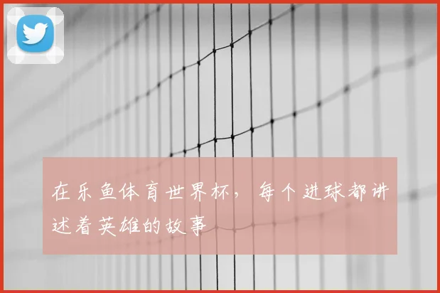 在乐鱼体育世界杯,每个进球都讲述着英雄的故事